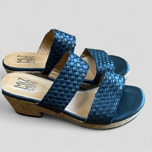 Miz Mooz Black Leather Sandal, Genna, NWOB, EU size 41/ US 10